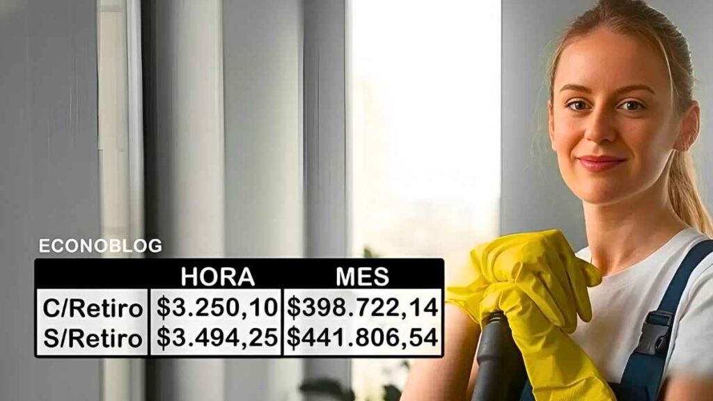Escala de sueldos domésticos 2026: cuánto se cobra en enero